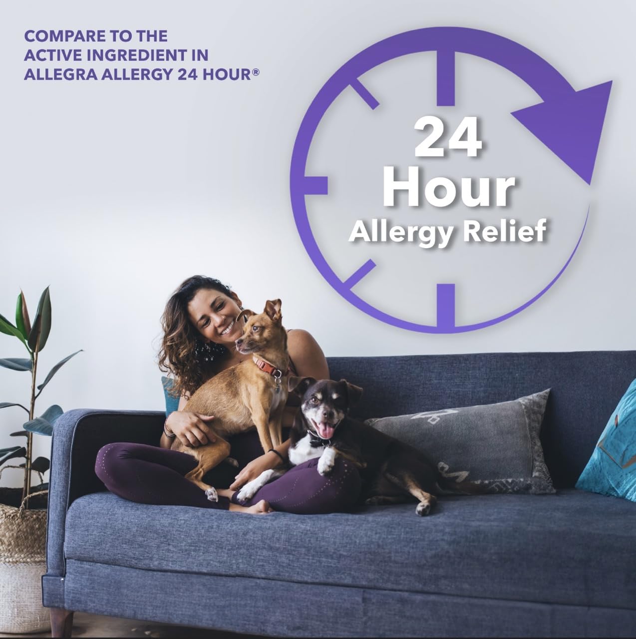Camber Non-Drowsy Fexofenadine Antihistamine Indoor Outdoor Allergy Relief Tablets (30-ct) - dailyvitalstore