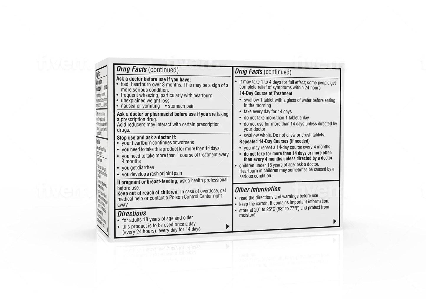 Camber Omeprazole 20mg Delayed-Release Tablets, Heartburn and Acid Reducer Reflux Medicine (42 Count) - dailyvitalstore