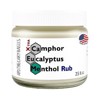 Camphor+Eucalyptus+Menthol Xtra Rub – Handmade with Menthol, Camphor & Eucalyptus – Soothing & Refreshing – 2.5 fl oz - dailyvitalstore