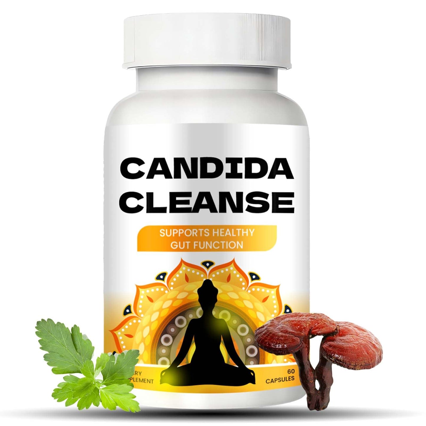 Candida Cleanse - Gut & Colon Support, Advanced Formula - Oregano Leaf, Wormwood, Black Walnut, Caprylic Acid - dailyvitalstore
