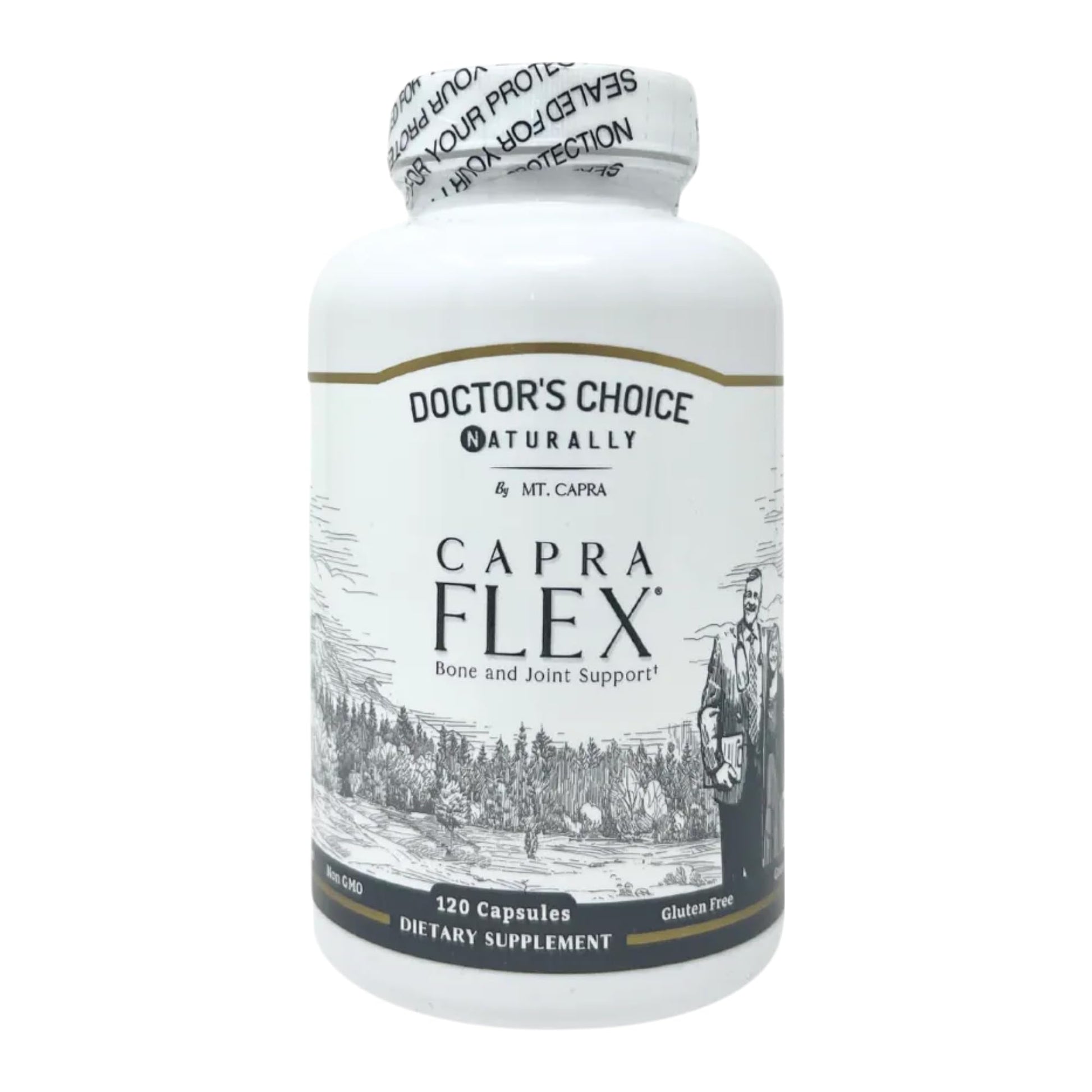 CapraFlex by Mt. Capra | Bone and Joint Support Supplement with Chicken Collagen, Hyaluronic Acid, Turmeric, and Herbs for Joint Vitality | 30 Servings - 120 Capsules - dailyvitalstore
