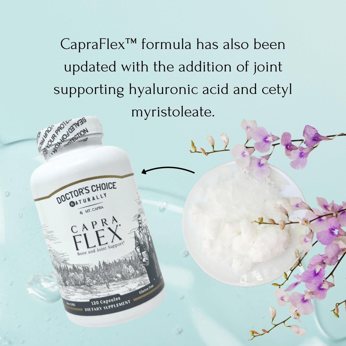 CapraFlex by Mt. Capra | Bone and Joint Support Supplement with Chicken Collagen, Hyaluronic Acid, Turmeric, and Herbs for Joint Vitality | 30 Servings - 120 Capsules - dailyvitalstore