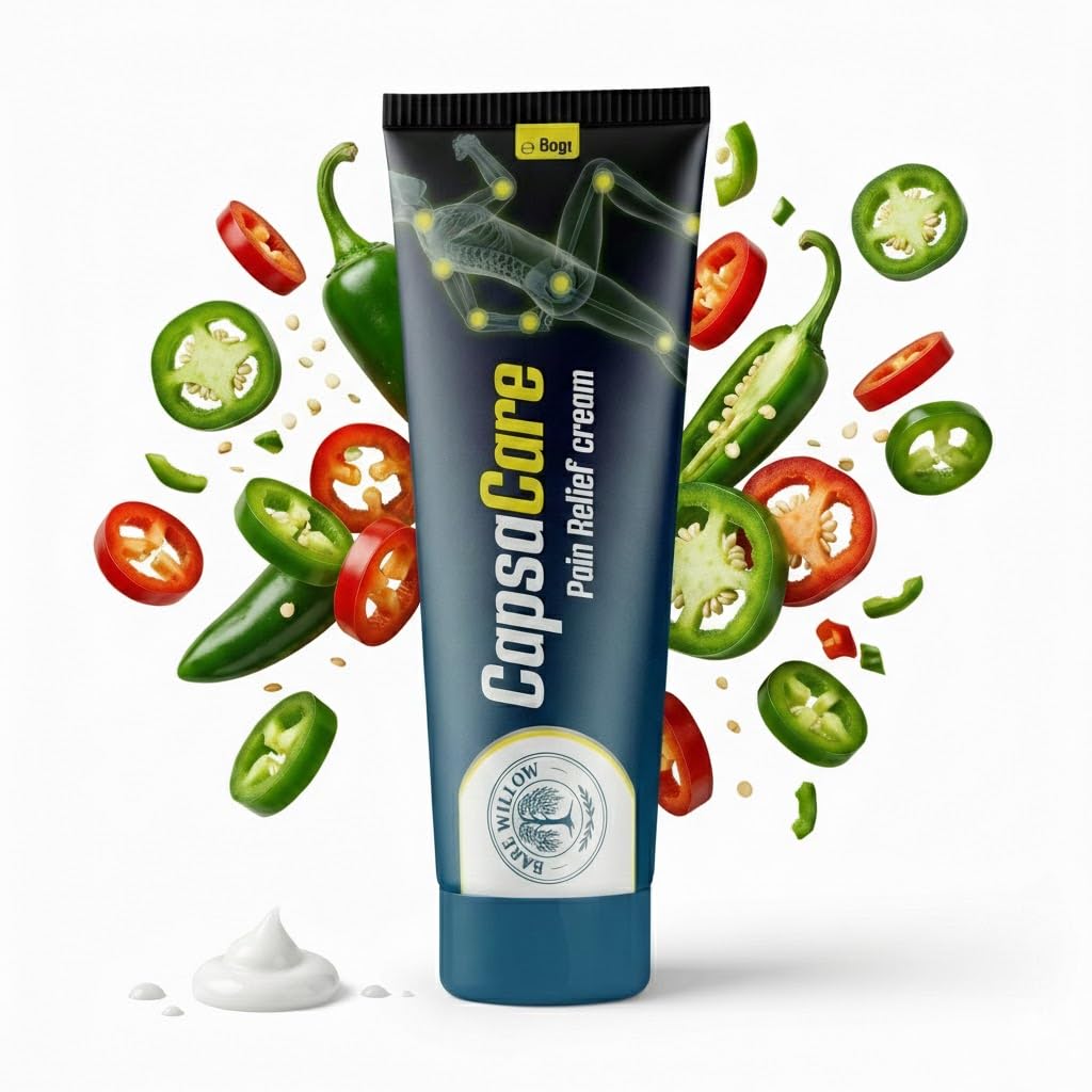 CapsaCare Cream with Capsaicin 0.125% & Magnesium, NeuroSoothe Blend with Arnica, Glucosamine, Menthol & Aloe, Fragrance Free, Non Greasy, Hydrating Topical Skin Cream for Men and Women, 100g (1 Pack) - dailyvitalstore