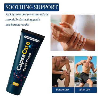 CapsaCare Neuropathy Relief Cream - with Capsaicin & Arnica, Menthol for Muscle & Joint Comfort, Fast Absorbing Formula for Feet, Hands, Legs, and Waist (2Pcs) - dailyvitalstore