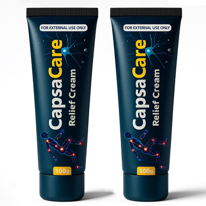 CapsaCare Neuropathy Relief Cream - with Capsaicin & Arnica, Menthol for Muscle & Joint Comfort, Fast Absorbing Formula for Feet, Hands, Legs, and Waist (2Pcs) - dailyvitalstore