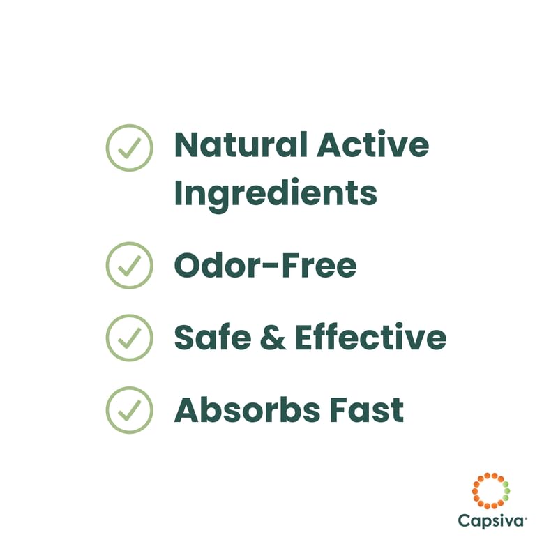 Capsiva Pain Relief Topical 3oz Tube, 2 Pack, for Your Hands, Neck, Back, Joints, Non-Greasy, No Burn, Odor Free, Homeopathic Active Ingredients, Contains Capsaicin & Arnica, Absorbs Fast - dailyvitalstore