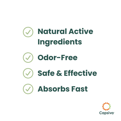 Capsiva Pain Relief Topical 3oz Tube, for Your Hands, Neck, Back, Joints, Non-Greasy, No Burn, Odor Free, Homeopathic Active Ingredients, Contains Capsaicin & Arnica, Absorbs Fast - dailyvitalstore