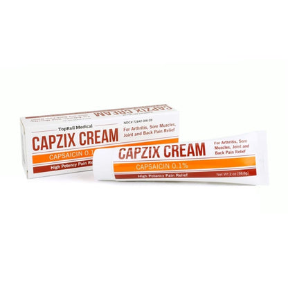 Capzix Cream for Pain Relief 2 OZ Capsaicin .1% High Potency/ Maximum Strength - dailyvitalstore