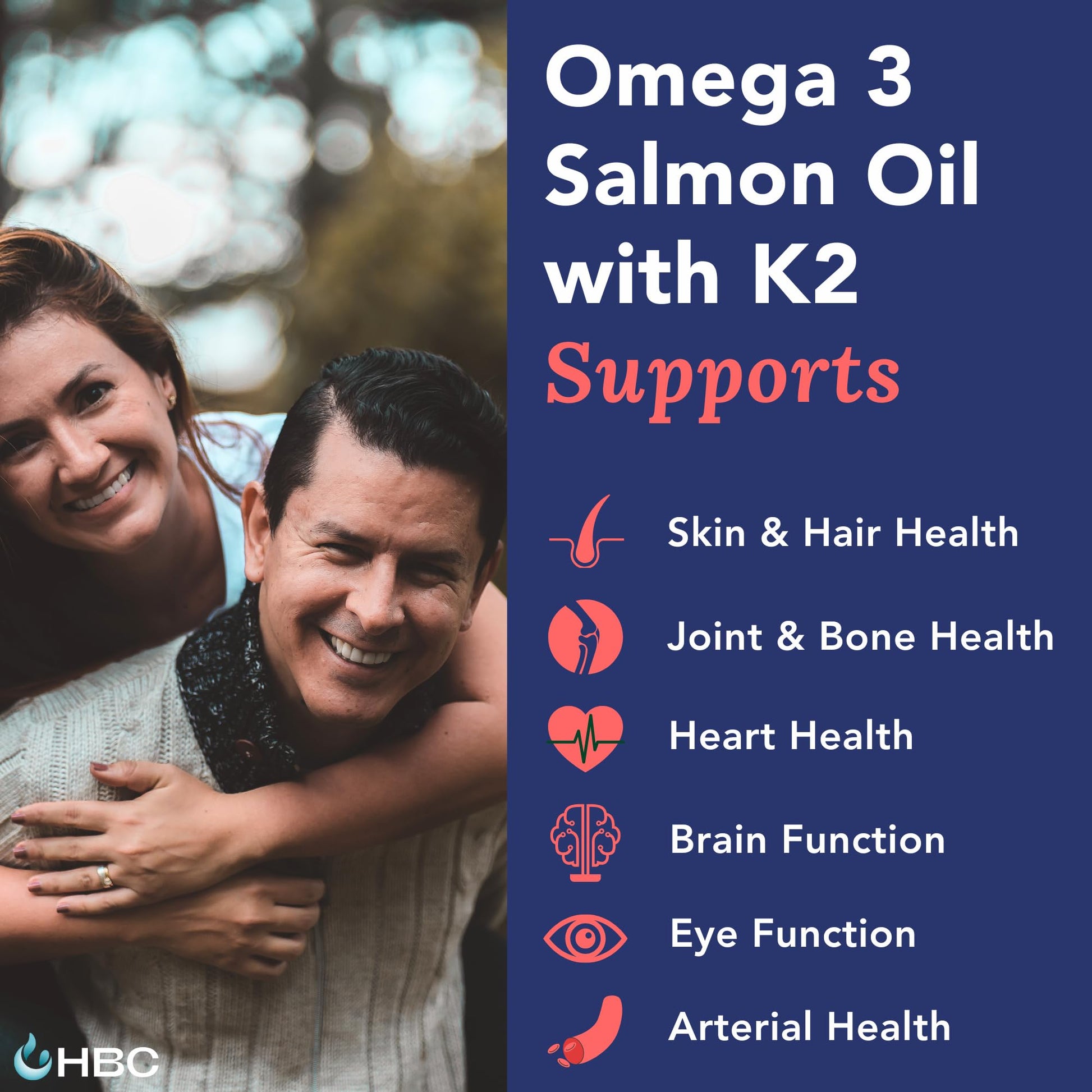Cardio Omega 3 Fish Oil & Vitamin K2-1000mg, Norwegian Salmon Oil with EPA, DHA, DPA & Astaxanthin, No Fishy Aftertaste, Fatty Acids Supplement - 90 Capsules - dailyvitalstore