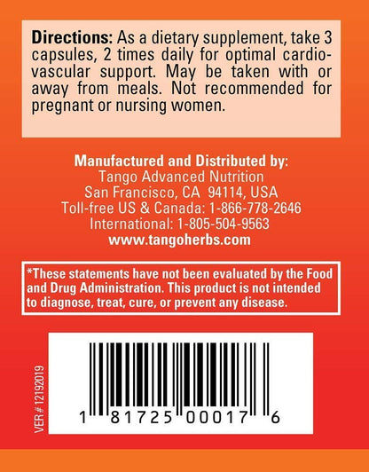 CardioPhase Natural Heart Support Supplement for Healthy Circulation and Cardiovascular Performance (180 Vegetarian Capsules) - dailyvitalstore