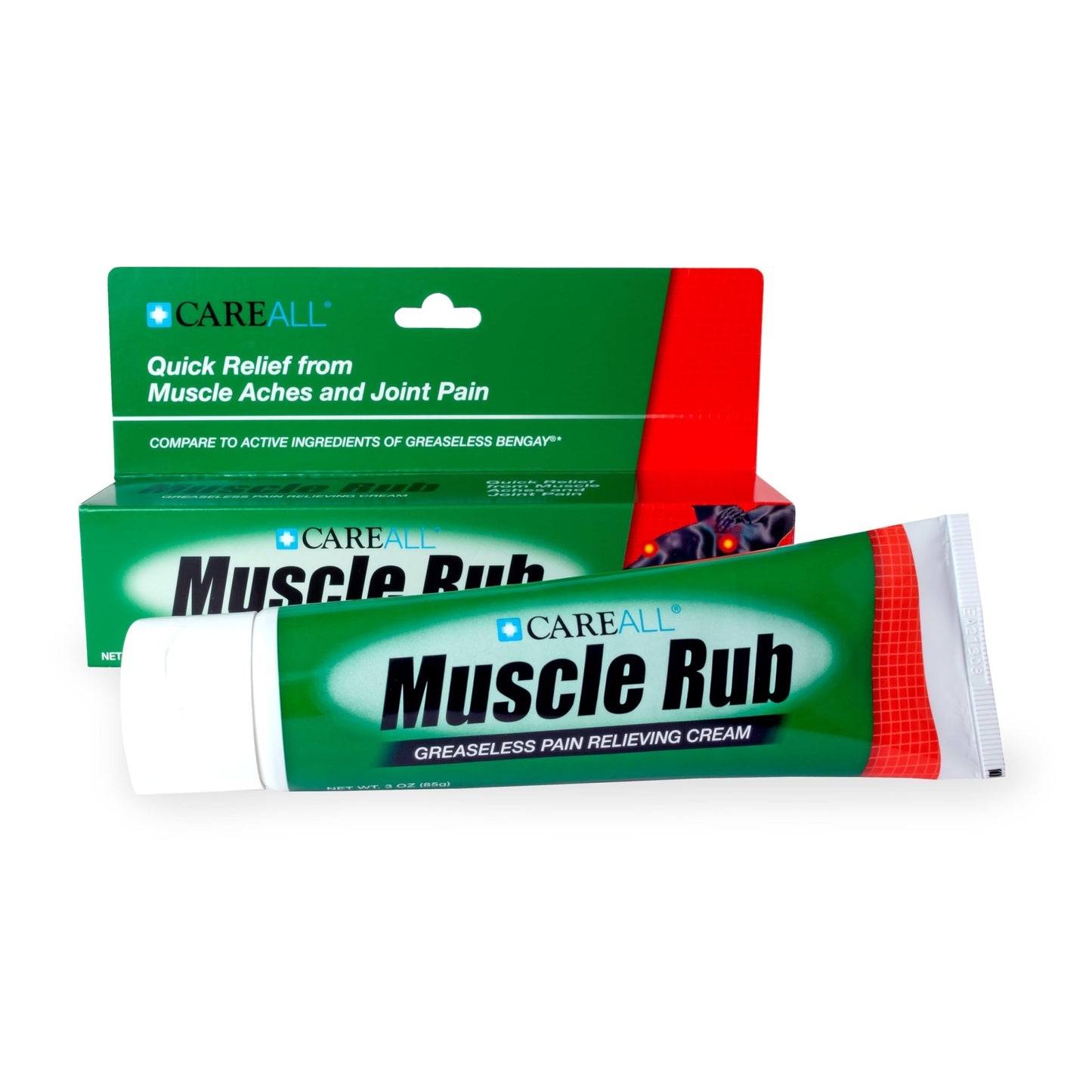 CareAll Muscle Rub Non-Greasy Cream 3.0 oz. Ultra Strength. Relief from Minor Aches and Pains in Muscles and Joints. 10% Menthol & 15% Methyl Salicylate - dailyvitalstore