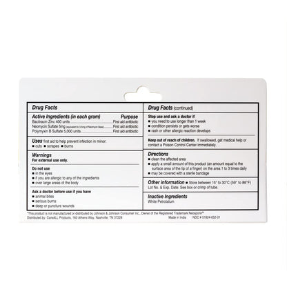 CareAll Triple Antibiotic Ointment 1.0 oz (4 Pack), First Aid Ointment for Minor Scrapes, Cuts, and Burns to Help Prevent Infection, Compare to The Active Ingredients of The Leading Brand - dailyvitalstore