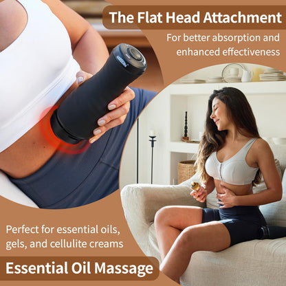CAREKING Massage Gun Deep Tissue for Women, Vibration Therapy for Muscle Recovery Pain Relief Cellulite Massager for Leg Thigh Abdomen Neck Shoulder Lymphatic Drainage Massager Body Sculpting Machine - dailyvitalstore