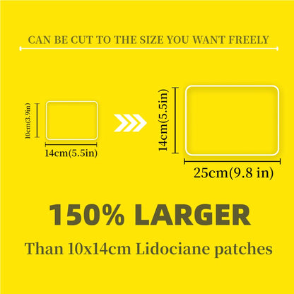 CARELAND 4% Extra Large Lidocaine Patches Maximum Strength Pain Relief Patch XL for Back & Shoulder,Back Pain Relief Products Patches & Flexible Fabric Numbs Away Pain, 6 Ct. - dailyvitalstore