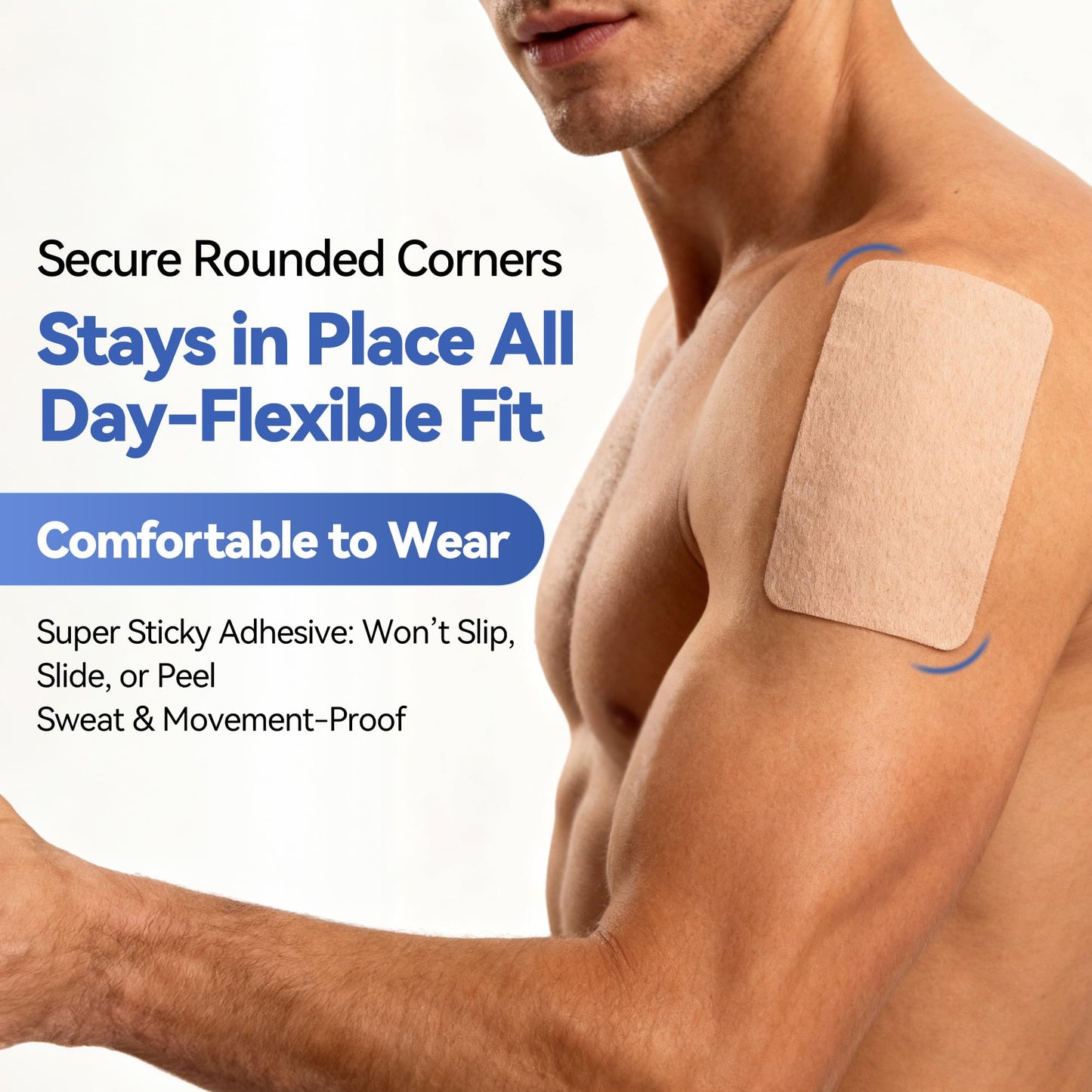 CARELAND 4% Lidocaine Patches Maximum Strength, 21 Count (10cm x 14cm) - OTC Pain Relief Patches with Stronger Adhesion for Back, Shoulder, Knee, Large Size - dailyvitalstore