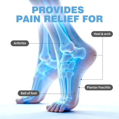 CARELAND Plantar Fasciitis Lidocaine Pain Patches with Hydrogel Technology- Waterproof with Sticky Border, 12 Hour Pain Relief - Contours to Your Foot - 16 Ct - dailyvitalstore