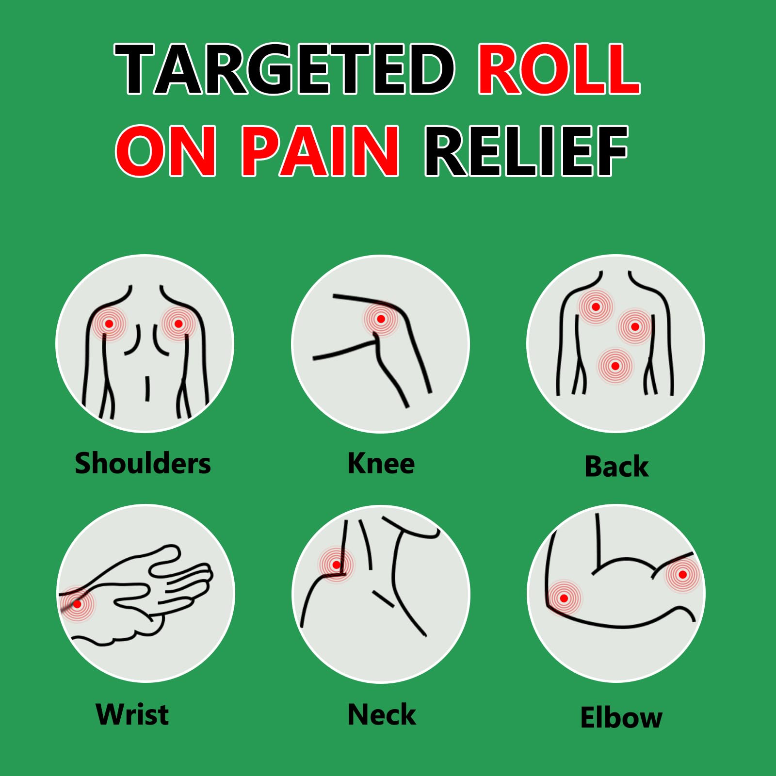 CARELIVING Roll On Pain Relief for Knee, Neck, Joint, Shoulder, Arthritis Pain Reliever, Sore Muscle Relief, Roll On Menthol Gel 2.5 Fl Oz (Pack of 2) - dailyvitalstore