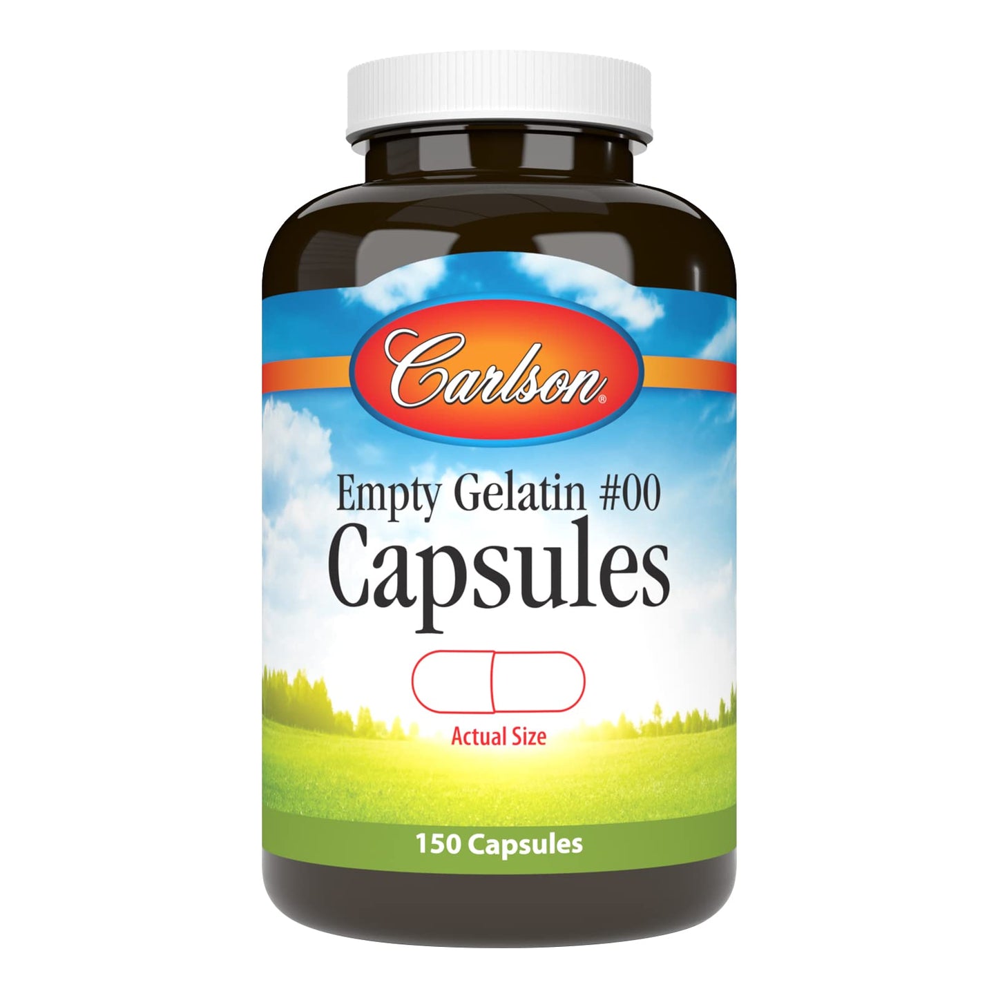 Carlson - Empty Gelatin 00 Capsules, Easy to Separate & Fill, 150 capsules - dailyvitalstore