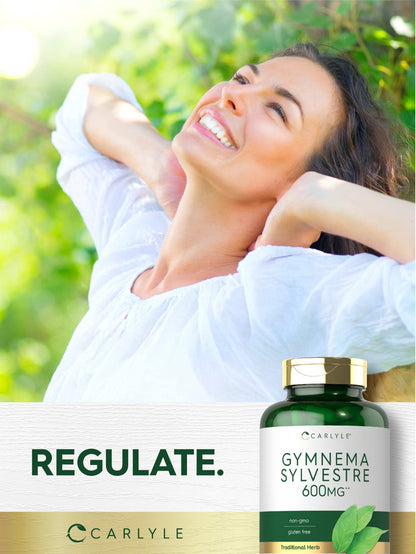 Carlyle Gymnema Sylvestre Capsules | 200 Count | Non-GMO and Gluten Free Supplement - dailyvitalstore