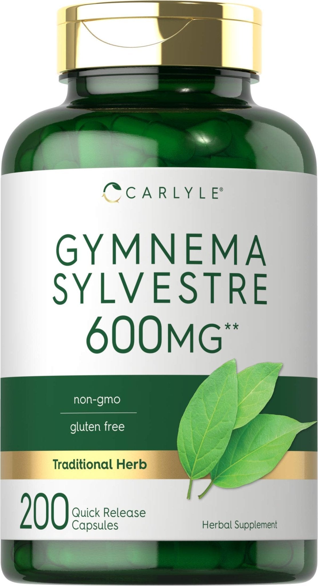Carlyle Gymnema Sylvestre Capsules | 200 Count | Non-GMO and Gluten Free Supplement - dailyvitalstore