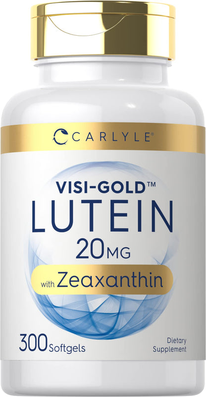 Carlyle Lutein and Zeaxanthin 20mg | 300 Softgels | Eye Health Vitamins | Non-GMO & Gluten Free Supplement - dailyvitalstore