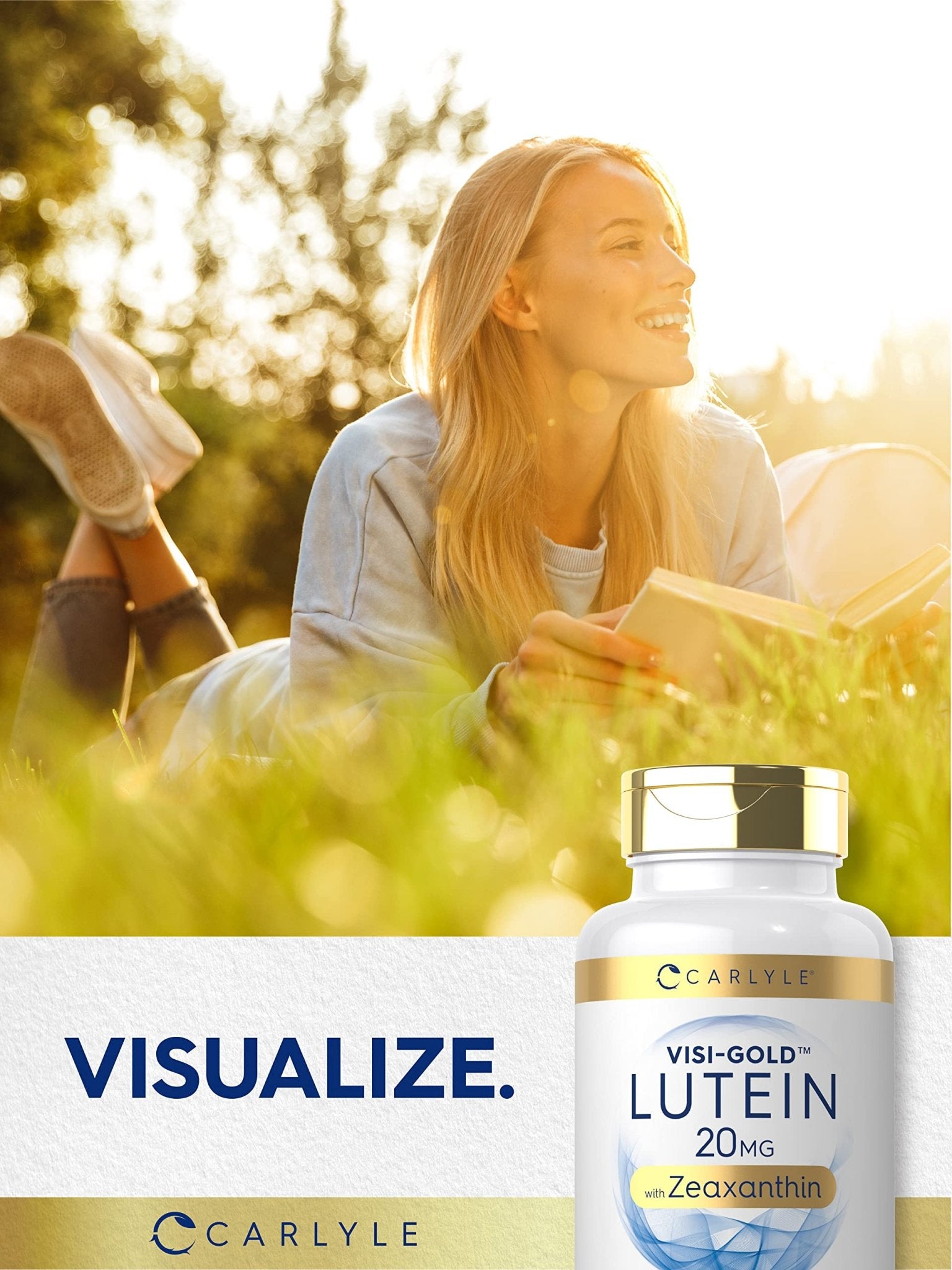 Carlyle Lutein and Zeaxanthin 20mg | 300 Softgels | Eye Health Vitamins | Non-GMO & Gluten Free Supplement - dailyvitalstore