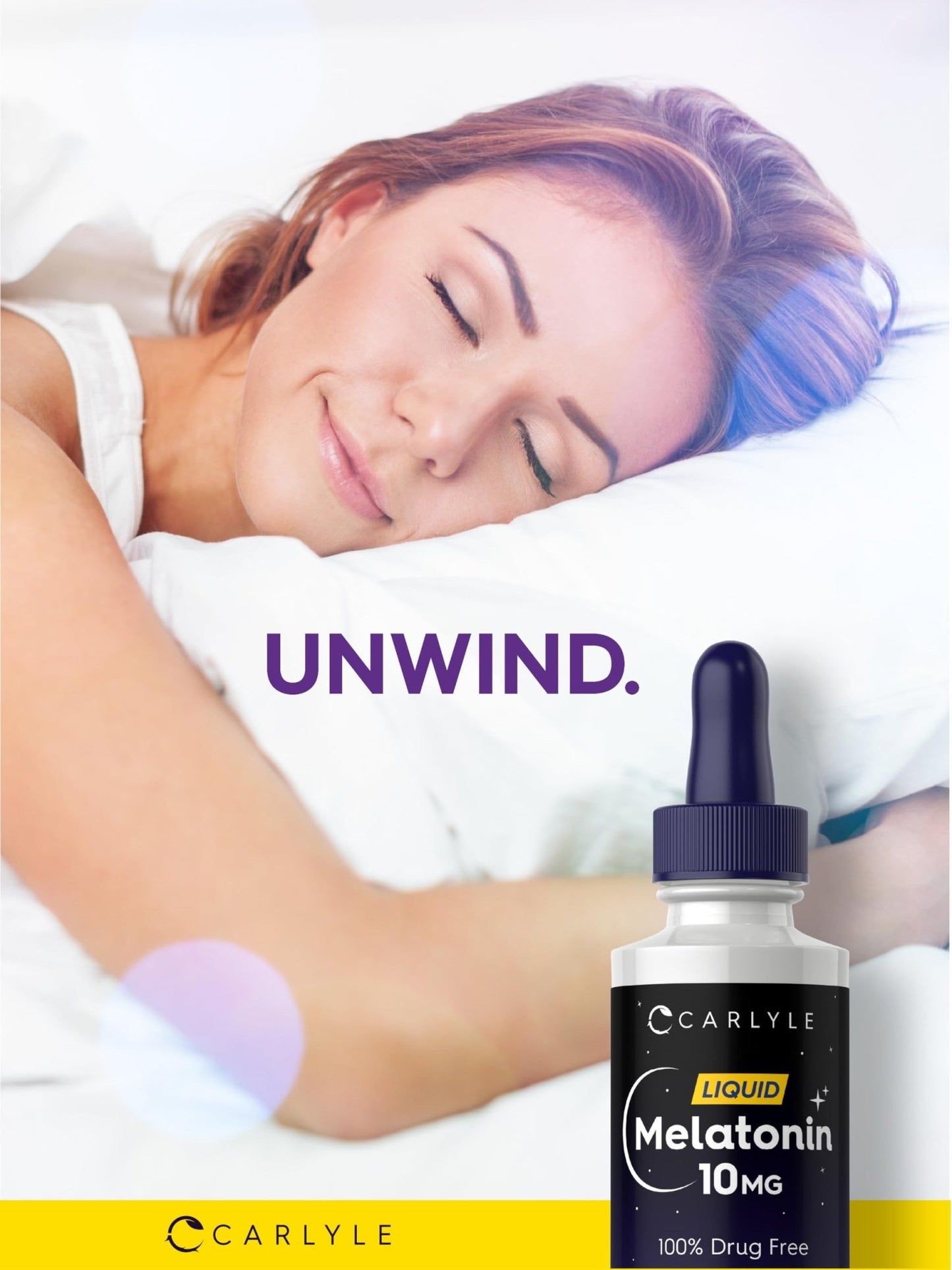 Carlyle Melatonin 10mg | 2 fl oz Liquid Drops | Berry Flavor | for Adults | Non-GMO, Vegetarian Supplement - dailyvitalstore