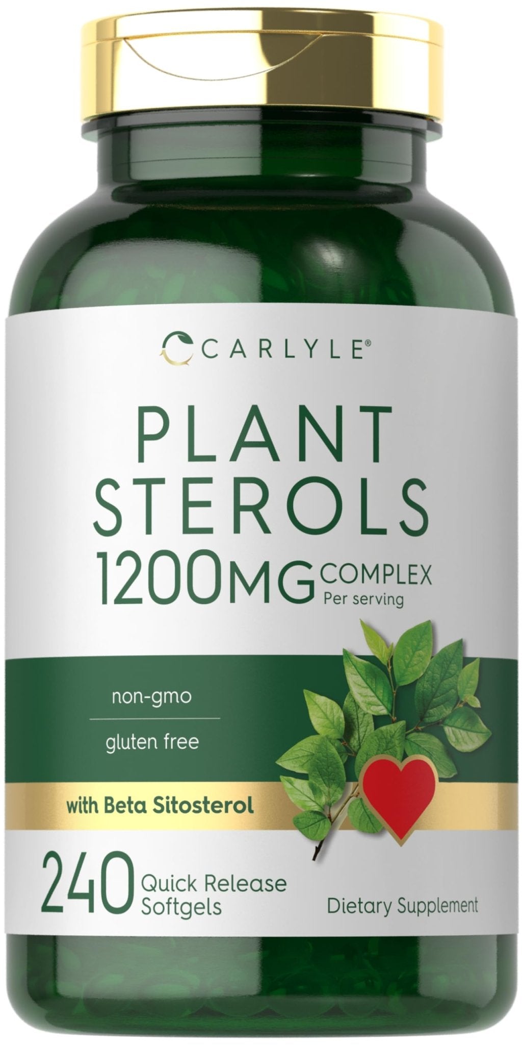 Carlyle Plant Sterols Supplement 1200 mg | 240 Softgels | with Beta Sitosterol | Non-GMO & Gluten Free - dailyvitalstore