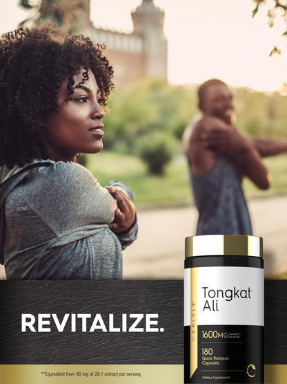 Carlyle Tongkat Ali | 180 Quick Release Capsules | Non-GMO and Gluten Free Supplement - dailyvitalstore