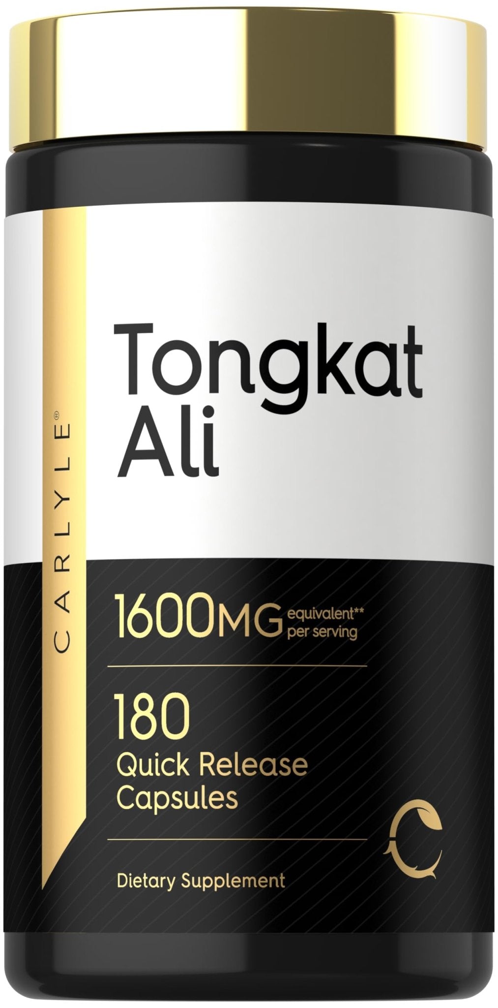 Carlyle Tongkat Ali | 180 Quick Release Capsules | Non-GMO and Gluten Free Supplement - dailyvitalstore