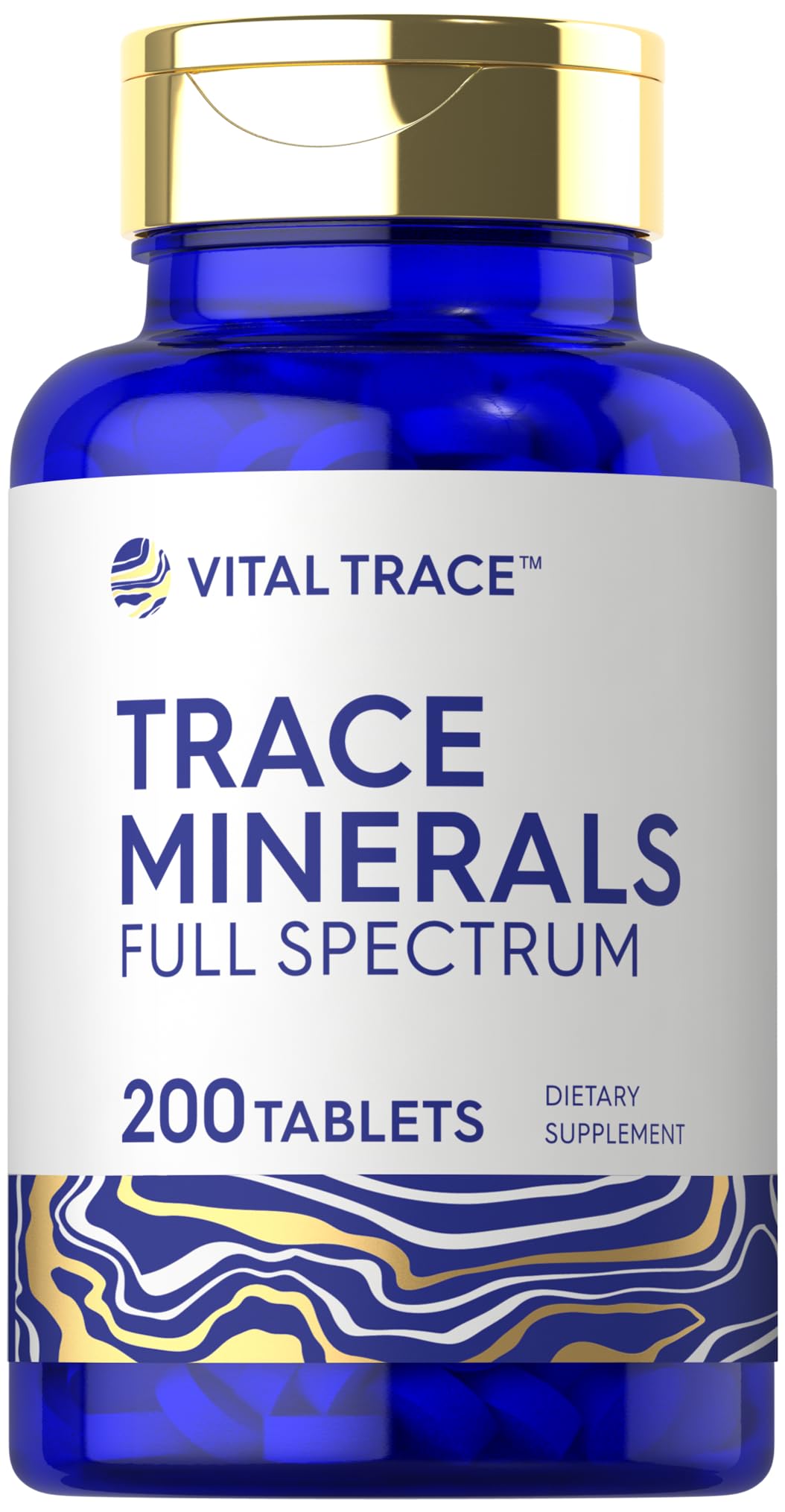 Carlyle Trace Minerals | 200 Tablets | Full Spectrum Supplement | Non-GMO & Gluten Free Complex | by Vital Trace - dailyvitalstore