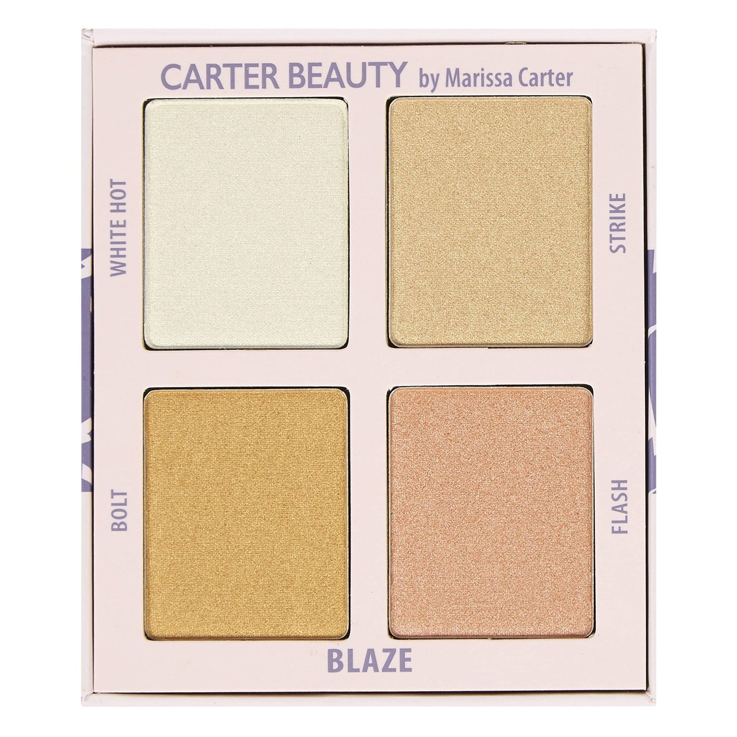 Carter Beauty By Marissa Carter Mini Highlighter Palette | Long Lasting Makeup | Shimmer & Matte Shades (Blaze) - dailyvitalstore
