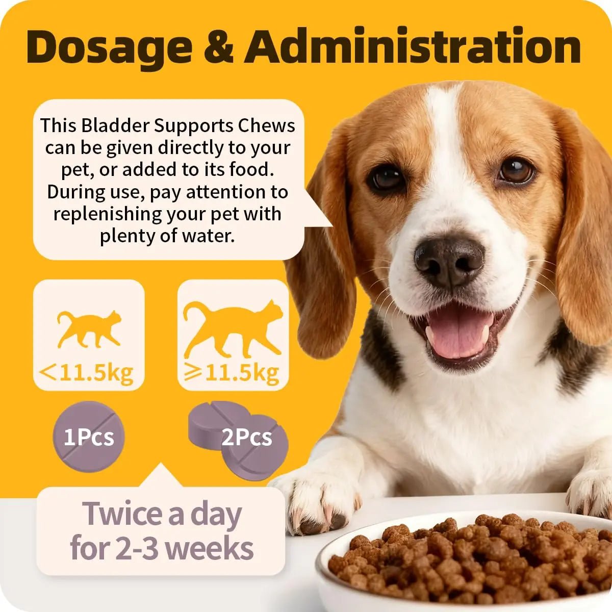 Cassiel Pet Bladder Supports Chews for Urinary Tract Health, Infection Treatments, Bladder Health, Dog UTI, Bladder Stones, Incontinence Support, Urinary Pain Relief for Cat & Dog 10 Chews (1 Bottle) - dailyvitalstore