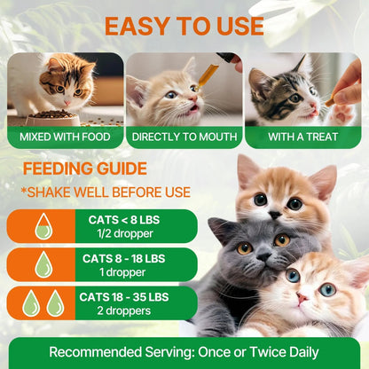 Cat Bladder Remedy for Stones & Crystals, Kidney StonesDissolver forCat- Urinary Free The Flow - Cat Urinary Tract Infection Treatment for Stones, Herbal CatUTI Remedy for Stone Relief & Prevention - dailyvitalstore