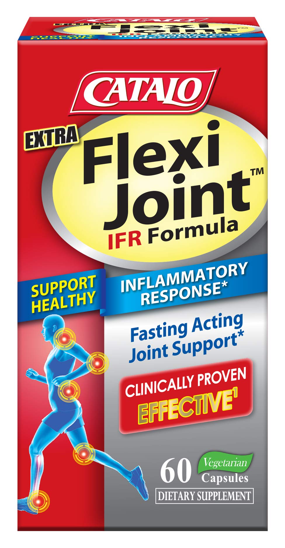CATALO Extra FlexiJoint IFR Formula – with Meriva Turmeric Phytosome, ApresFlex & Casperome Boswellia – 60 Capsules - dailyvitalstore