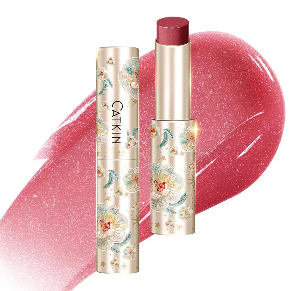 CATKIN Glossy Lip Balm Ultra Hydating Glow Lip Tinted Jelly Plump Melting Balm Shea Butter Repair Soothing For Dry Lips Dewy Finished 0.12 oz C05 SUNFLOWER - dailyvitalstore