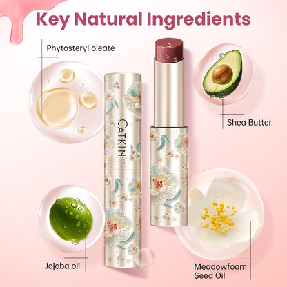 CATKIN Glossy Lip Balm Ultra Hydating Glow Lip Tinted Jelly Plump Melting Balm Shea Butter Repair Soothing For Dry Lips Dewy Finished 0.12 oz C05 SUNFLOWER - dailyvitalstore