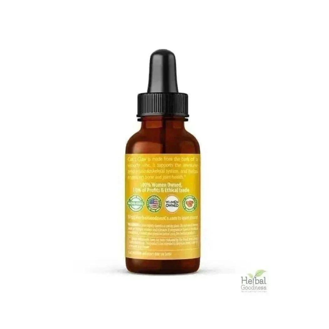 Cat's Claw Extract Joint Support - Herbal Supplement for Joint and Muscle Function, Immunity, Heart Support - Gluten Free - Superior Absorption - Organic Liquid 1oz - Herbal Goodness (1 bttl) - dailyvitalstore