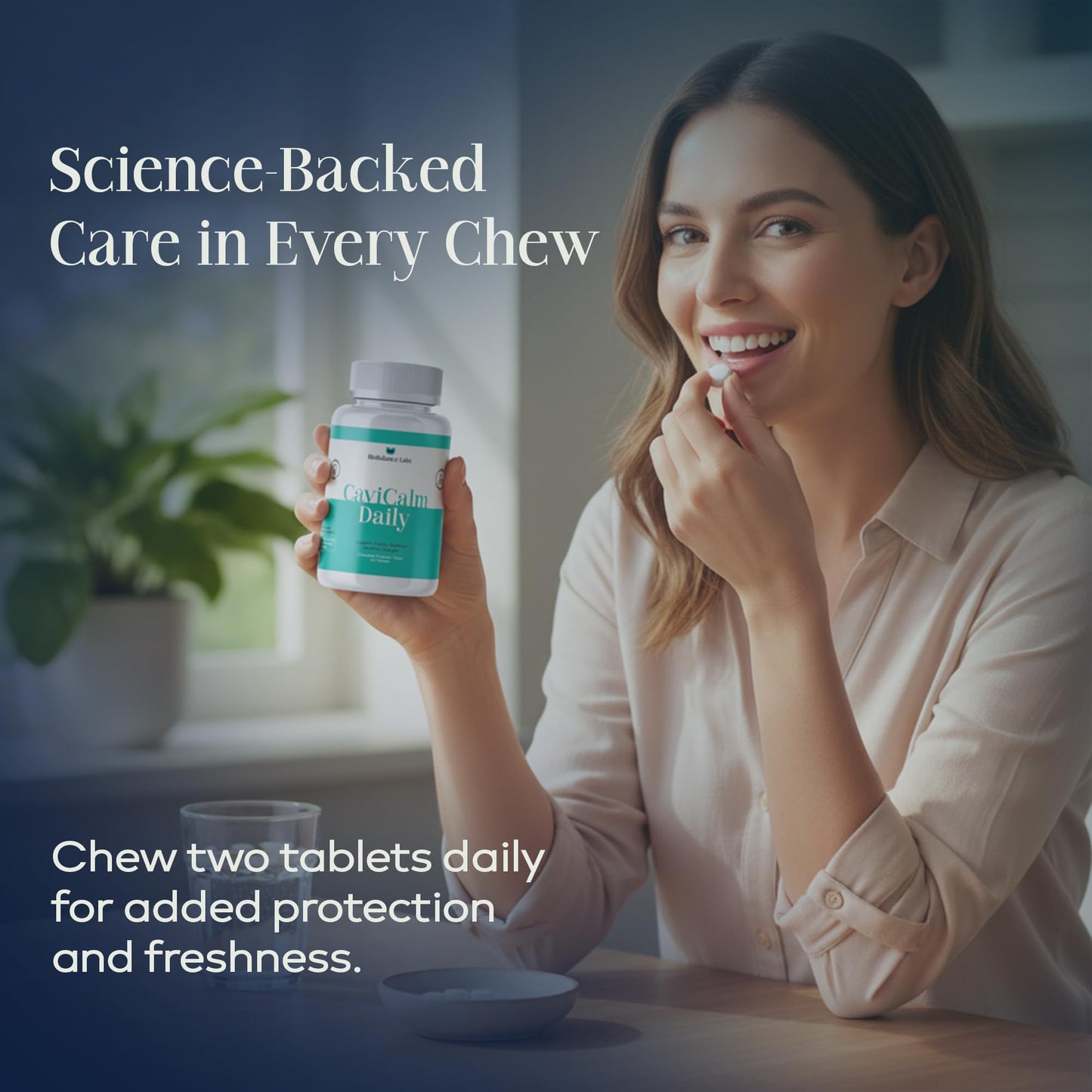 Cavity Protection Chewable Tablet - for Healthy Teeth & Gums - Fresh Breath - Nano Hydroxyapatite - Xylitol - Oral Probiotic Supplement - dailyvitalstore