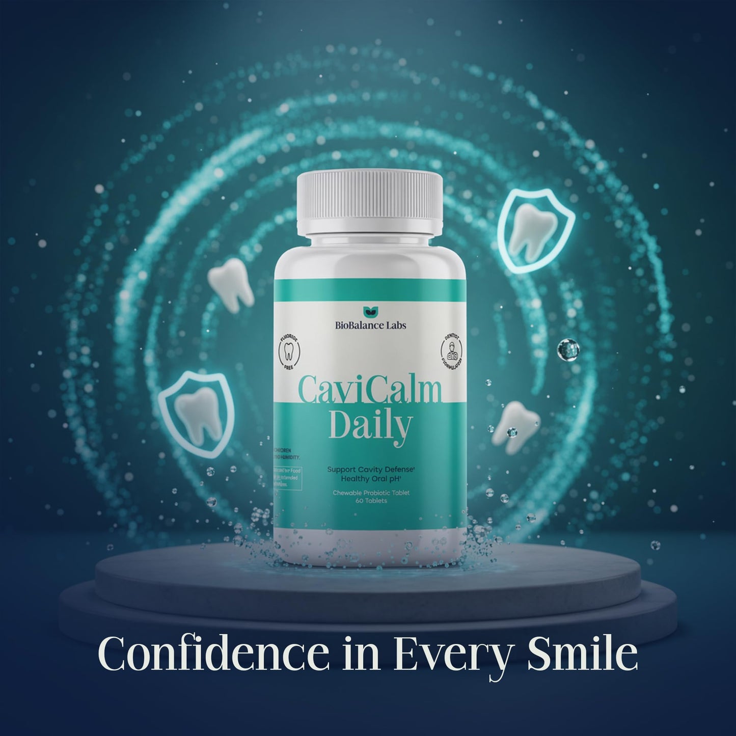 Cavity Protection Chewable Tablet - for Healthy Teeth & Gums - Fresh Breath - Nano Hydroxyapatite - Xylitol - Oral Probiotic Supplement - dailyvitalstore