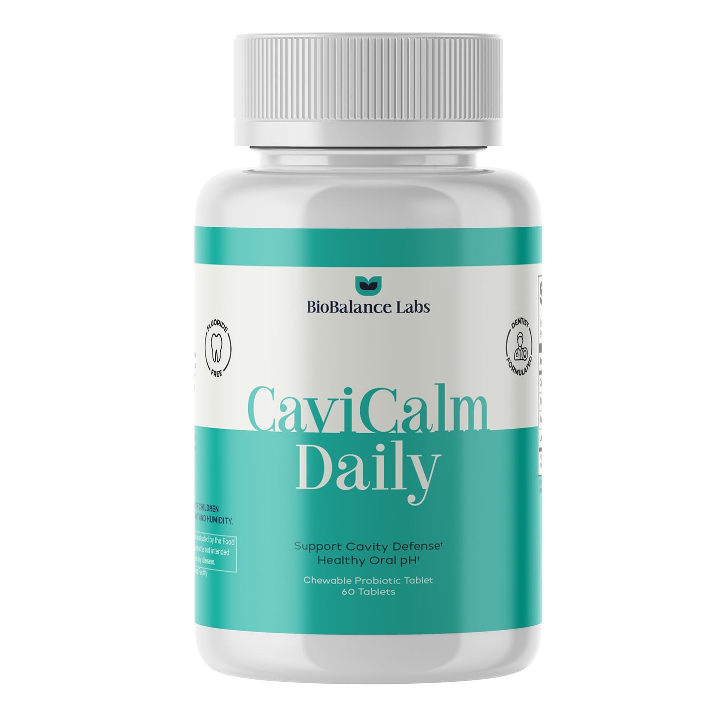 Cavity Protection Chewable Tablet - for Healthy Teeth & Gums - Fresh Breath - Nano Hydroxyapatite - Xylitol - Oral Probiotic Supplement - dailyvitalstore