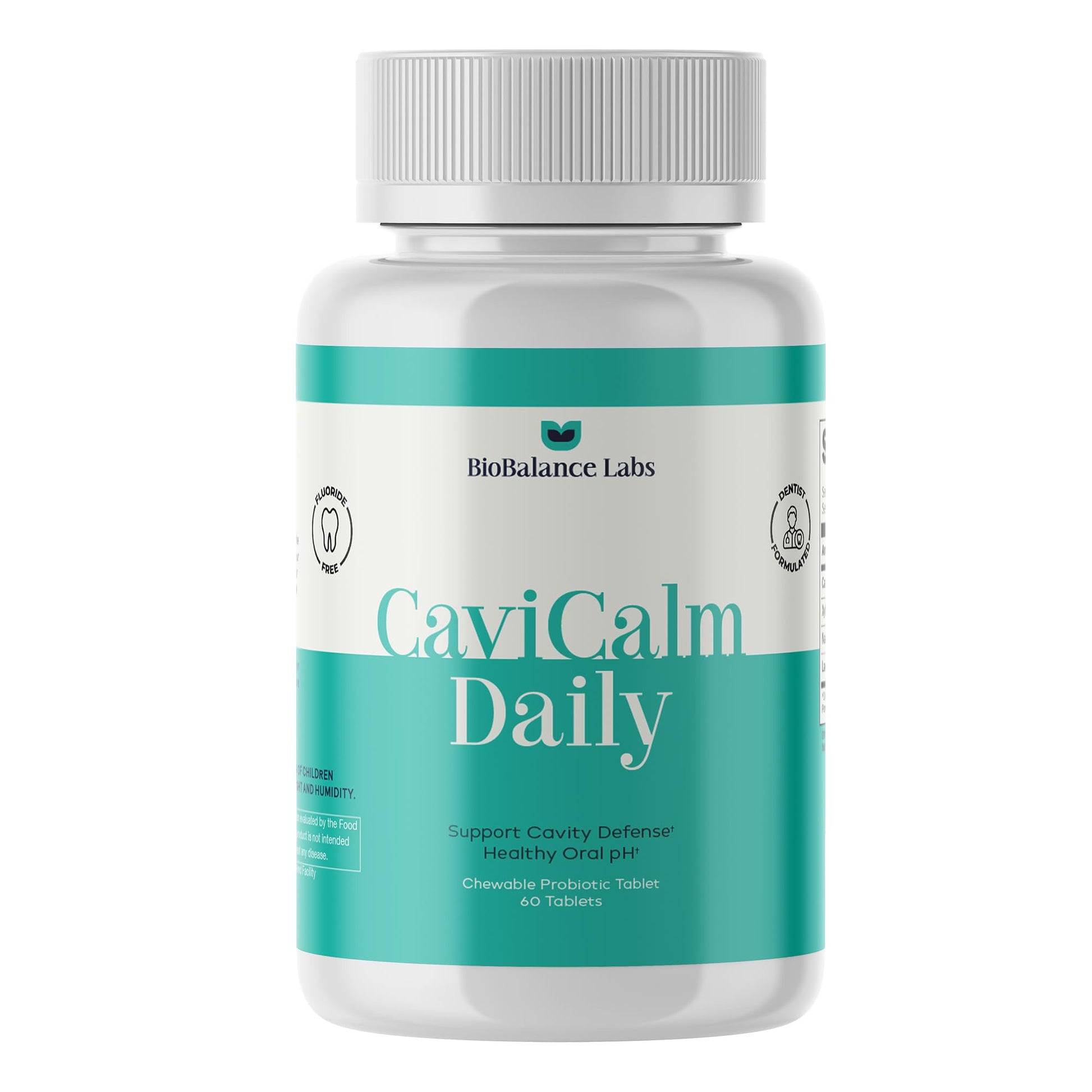 Cavity Protection Chewable Tablet - for Healthy Teeth & Gums - Fresh Breath - Nano Hydroxyapatite - Xylitol - Oral Probiotic Supplement - dailyvitalstore