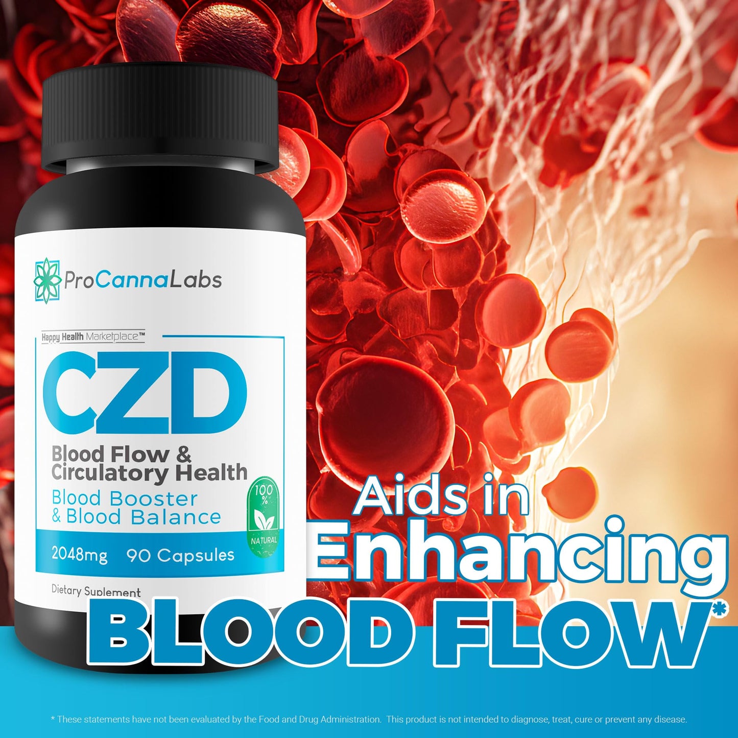 CDZ Supplement Vitamin C D and Zinc Plus Herbs - Our Best Vitamin C D Zinc Blood Booster for Blood Balance & Blood Flow - C Z D Blood Flow & Circulatory Health - Pro Canna Labs Gummies Capsules - dailyvitalstore