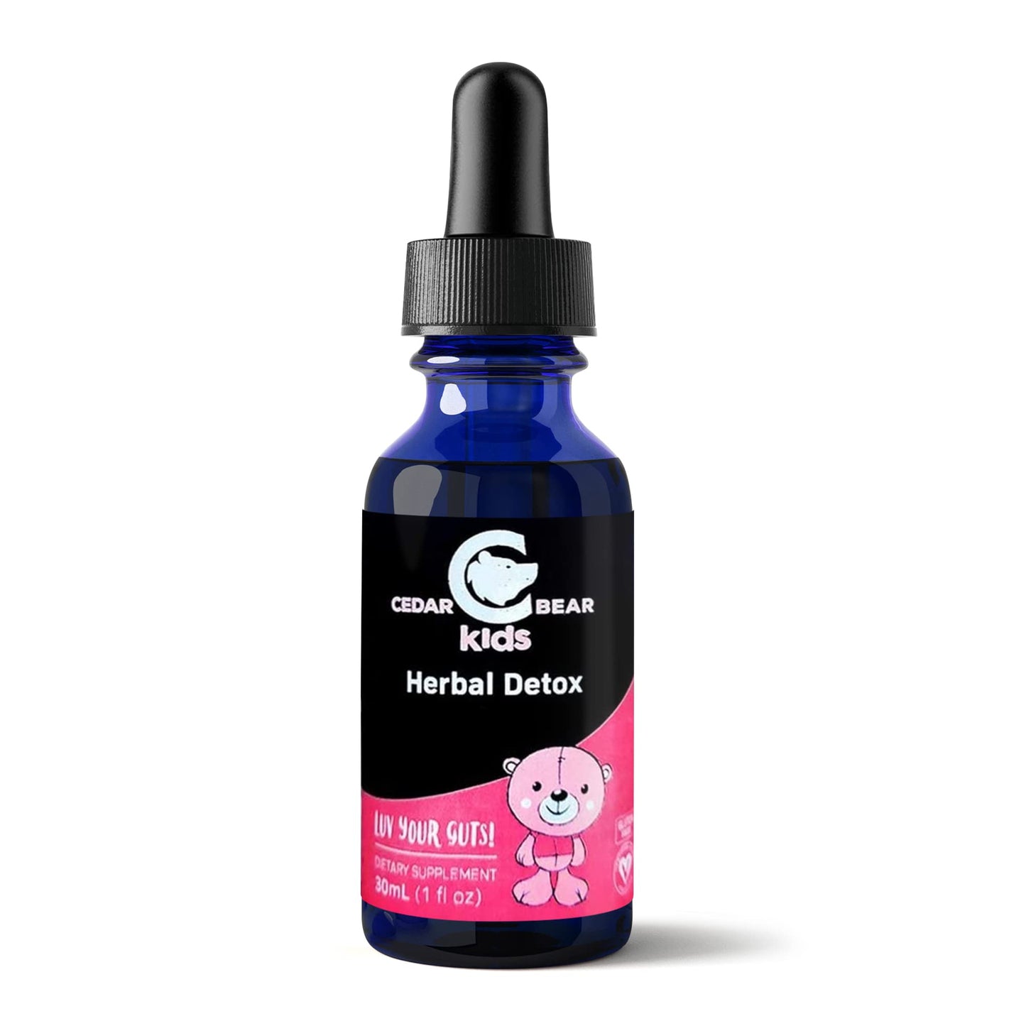 Cedar Bear Herbal Detox for Kids is a Liquid Herbal Supplement That Helps The Immune System & Protects Organs That are Often affected 1 fl oz / 30 ml - dailyvitalstore