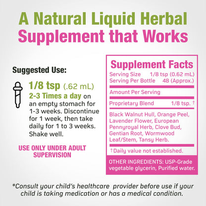 Cedar Bear - Intestinal Cleanse for Kids, Liquid Herbal Supplement for Detox and Digestive Cleanse with Natural Herbs, - dailyvitalstore