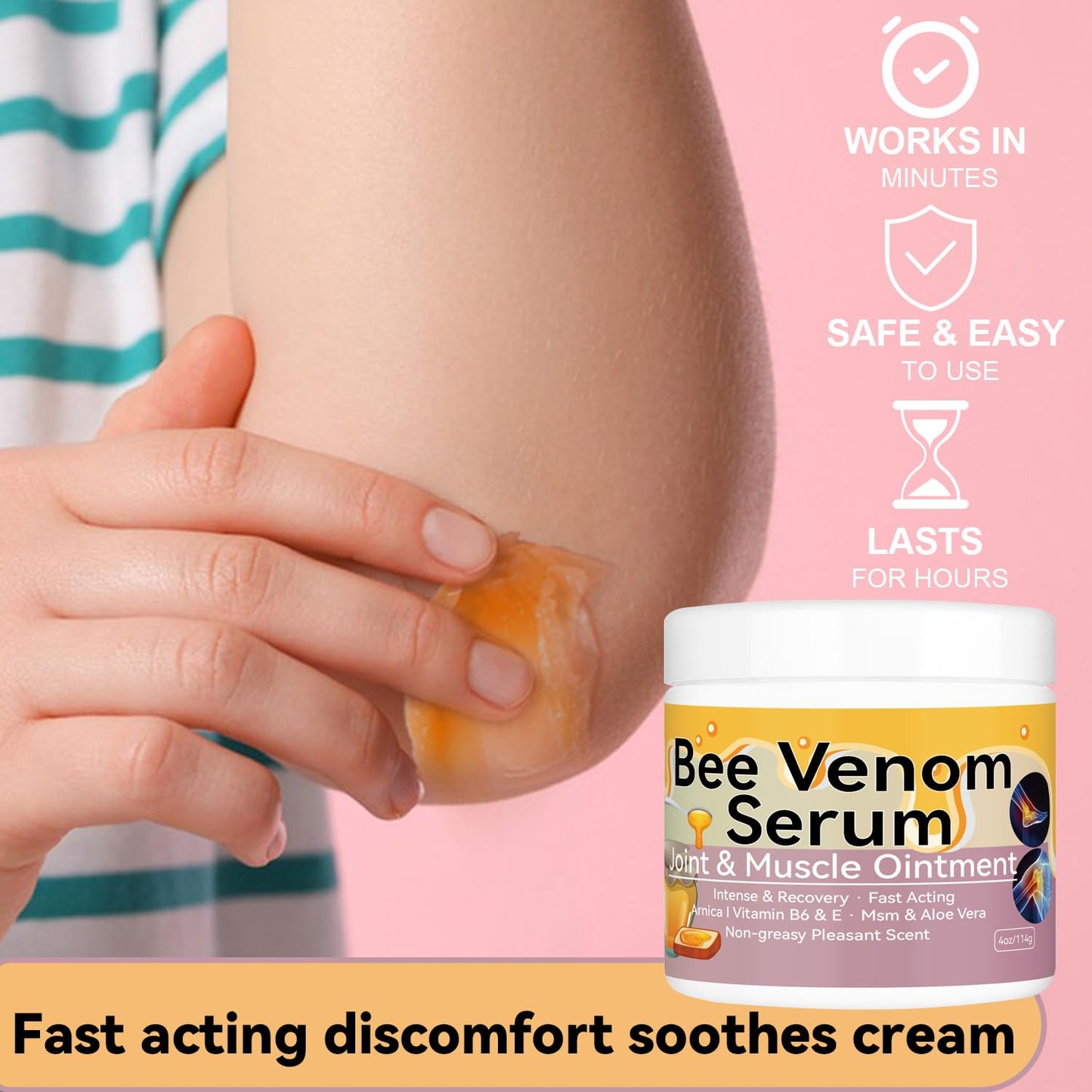 Cedonivor Bee Venom Cream, Joint & Muscle Soothing, Professional Bee Venom Joint Cream,Joint Gel - Specially for for Back, Neck, Hands, Knee - dailyvitalstore