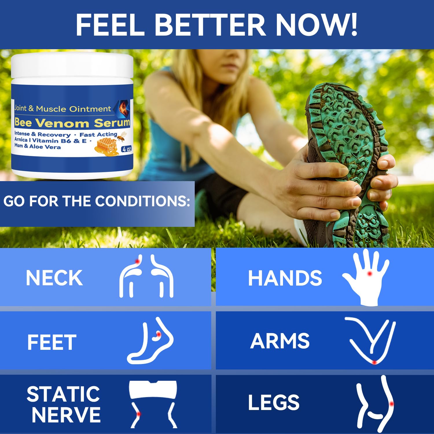 Cedonivor Bee Venom Joint and Bone Cream, Bee Venom Joint Relief Cream Joint Care for Knee, Neck, Back, Hands, Feet Moisturizer - dailyvitalstore