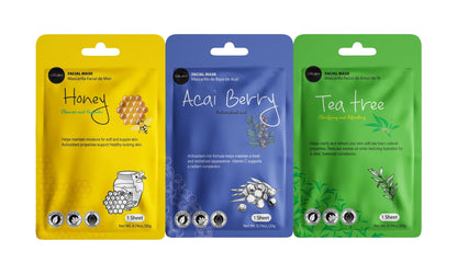 Celavi Essence Facial Sheet Face Mask Variety Set Classic Authentic Korean Moisturizing Skincare (12-Packs) - dailyvitalstore