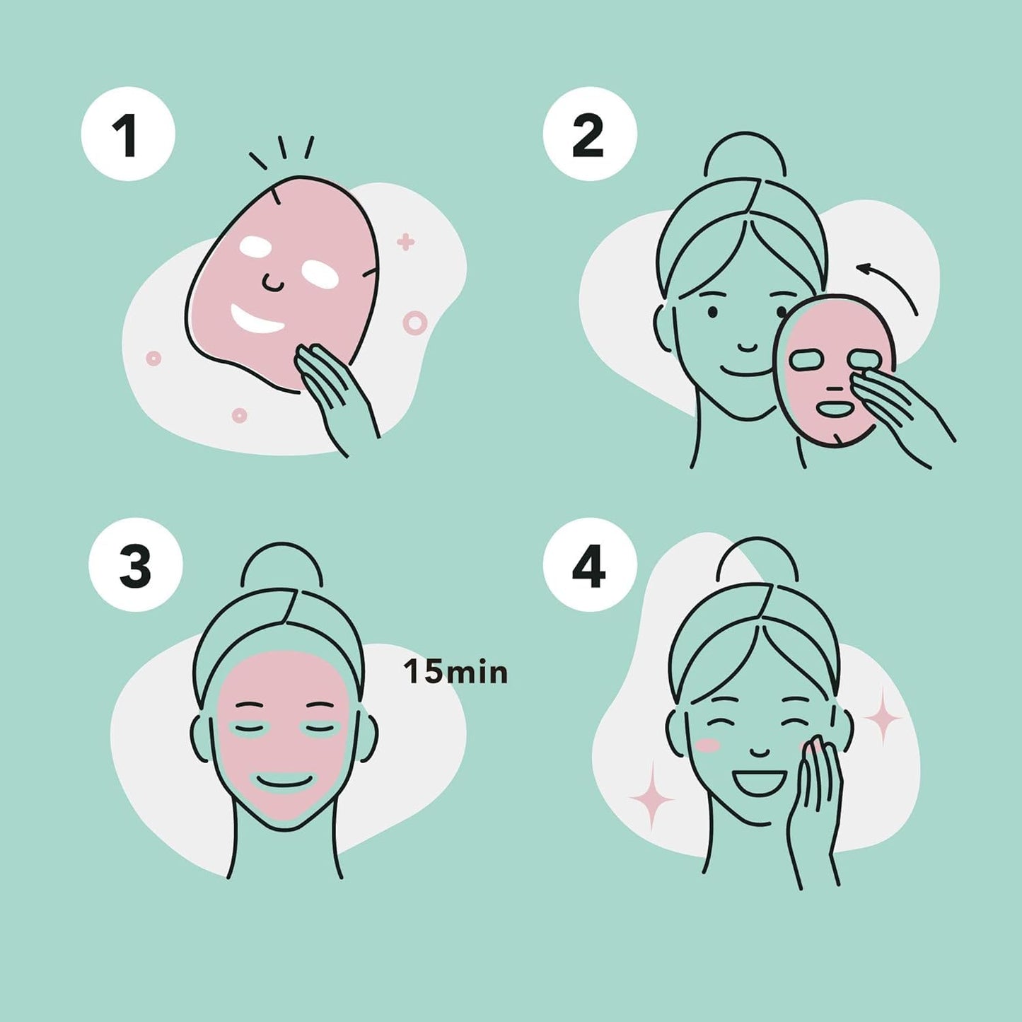 Celavi Essence Facial Sheet Face Mask Variety Set Classic Authentic Korean Moisturizing Skincare (12-Packs) - dailyvitalstore