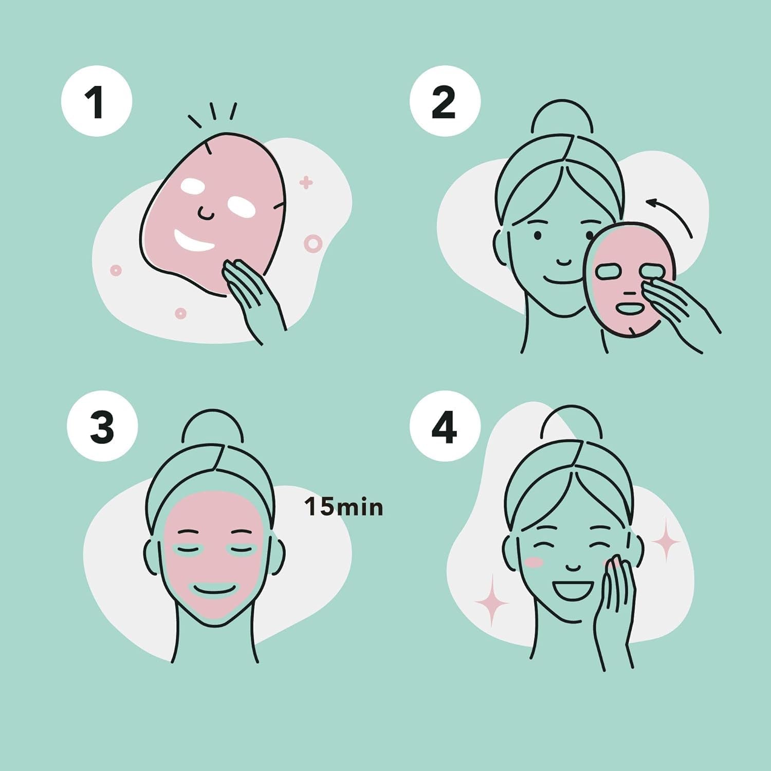 Celavi Essence Facial Sheet Face Mask Variety Set Classic Authentic Korean Moisturizing Skincare (12-Packs) - dailyvitalstore
